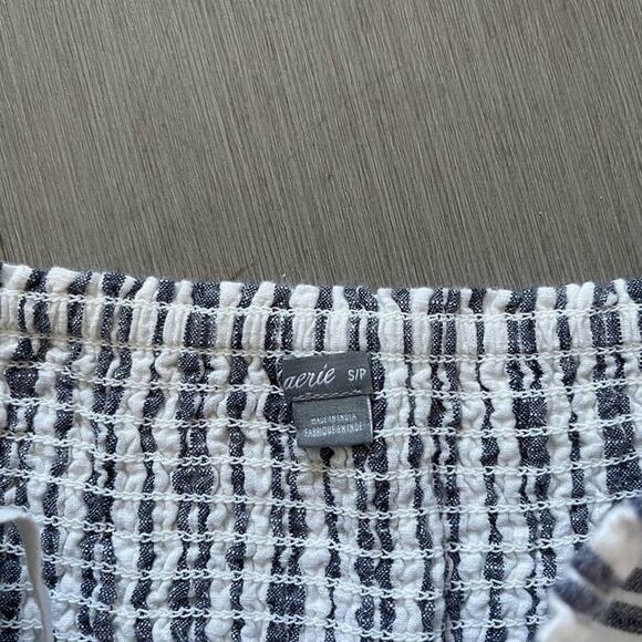 AE Aerie Linen Pinstripe Strapless Jumpsuit - Picture 5 of 5